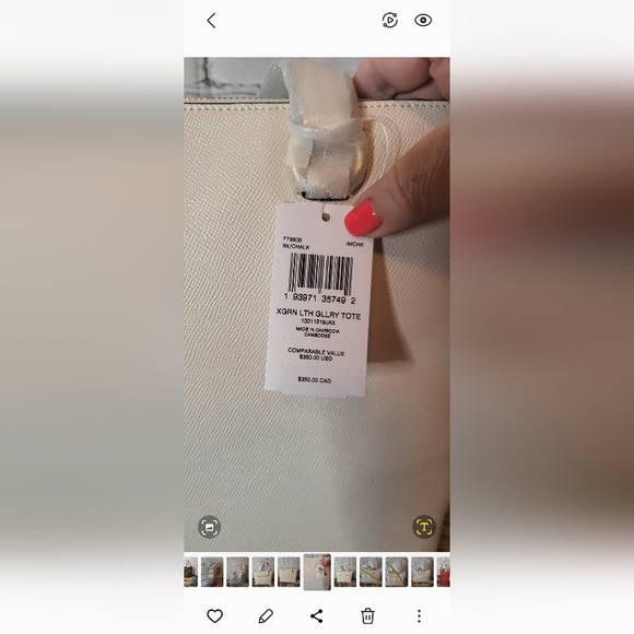 Beautiful Chalk Large Tote - Picture 6 of 6